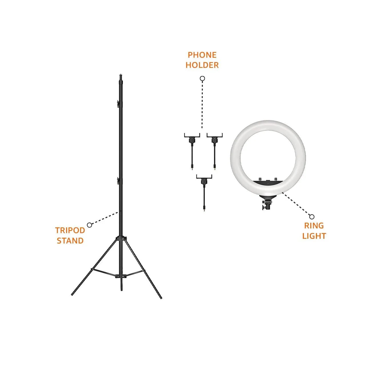 LJJ-45 LED Ring Light w/ Remote (Photo/Video Lighting)