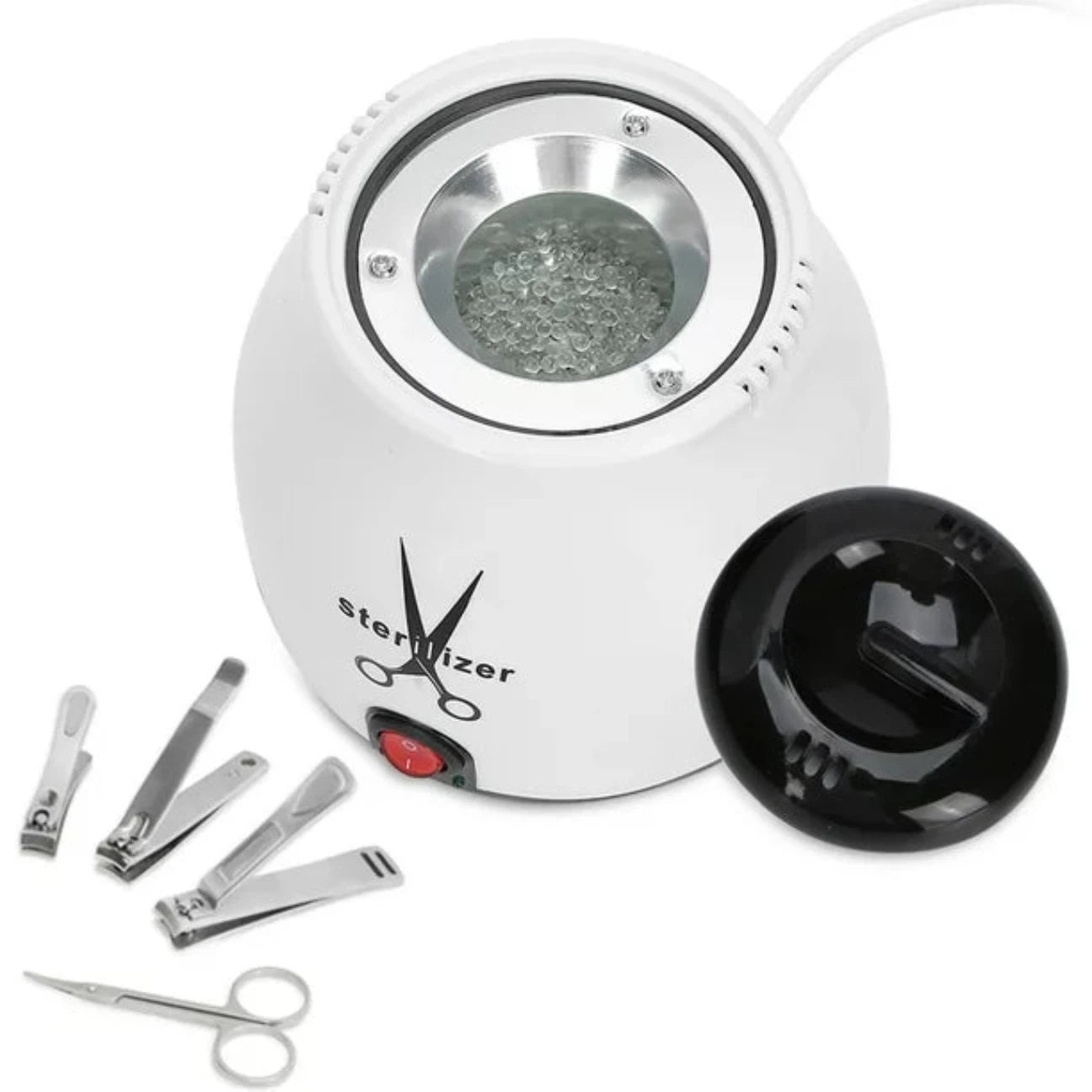 Multifunctional Sterilizer for metal nail art tools, including tweezers, nail nippers, peeler, and tattoo needles