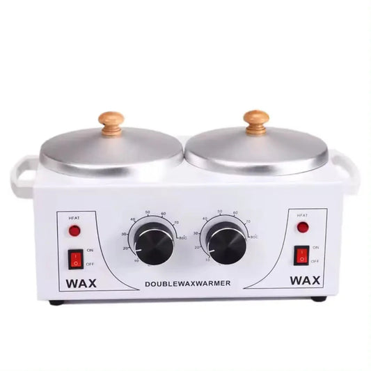 Waxing equipment featuring a thermometer for maintaining a constant temperature all day, ensuring consistent results in beauty treatments