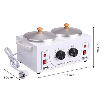 Waxing equipment with adjustable control of wax temperature, catering to different needs and preferences in beauty treatments